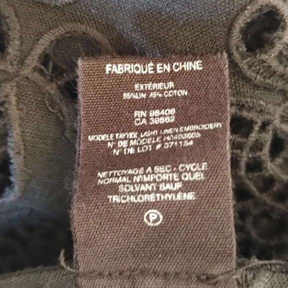 Theory "Taytee" Eyelet Dress, Black 6 - Picture 14 of 15